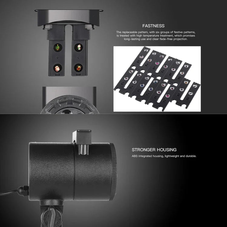 8er-Set Muster-Außenrasenlampe, CPF-LM401