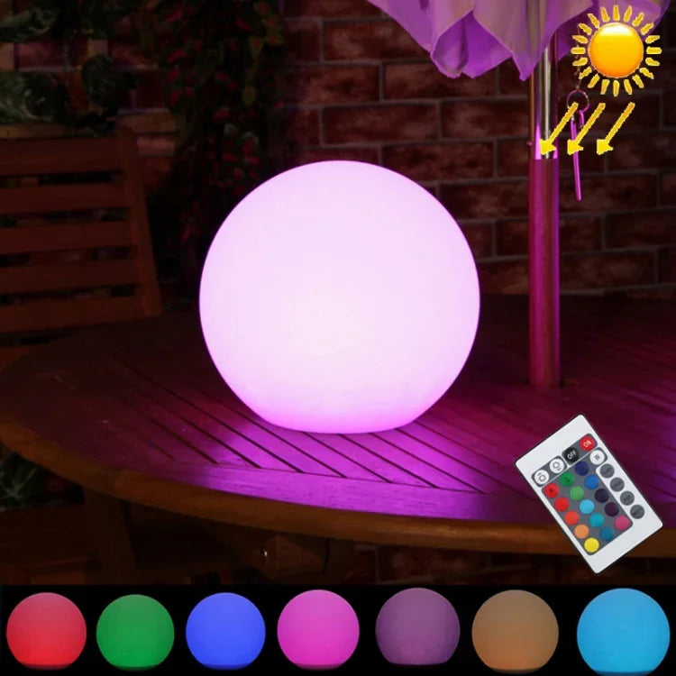 Schwimmende Garten-LED-Leuchte mit Farbwechsel, 0,8W monokristallinem Silizium-Solarpanel und Fernbedienung