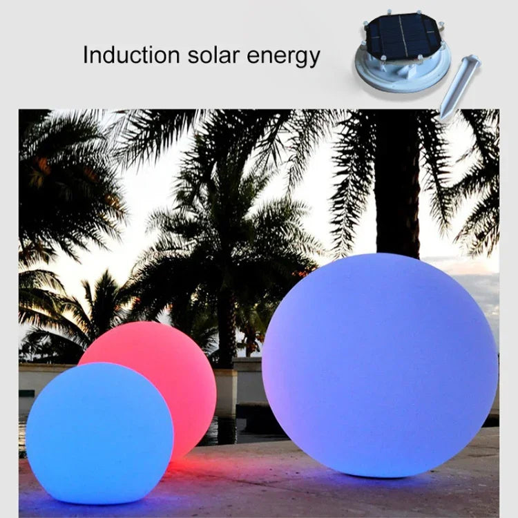 Schwimmende Garten-LED-Leuchte mit Farbwechsel, 0,8W monokristallinem Silizium-Solarpanel und Fernbedienung