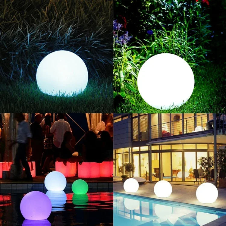 Schwimmende Garten-LED-Leuchte mit Farbwechsel, 0,8W monokristallinem Silizium-Solarpanel und Fernbedienung