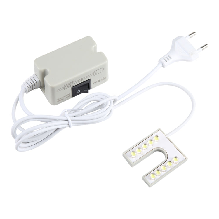10 LEDs Nähmaschinenlampe U-förmiger Highlight Magnetisch Arbeits-Energiesparlampe