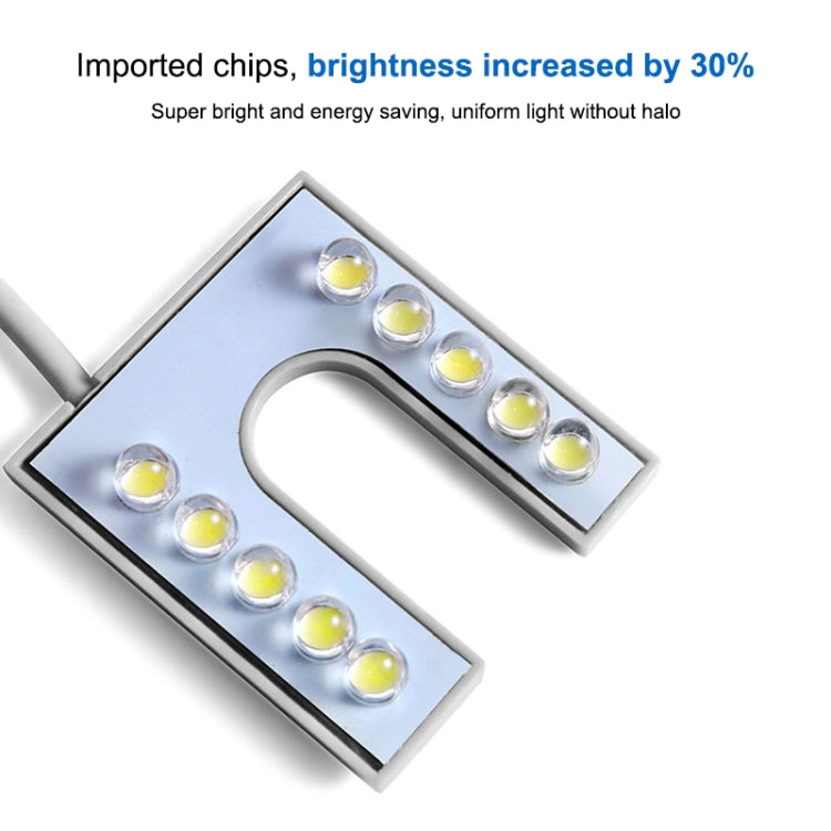 10 LEDs Nähmaschinenlampe U-förmiger Highlight Magnetisch Arbeits-Energiesparlampe