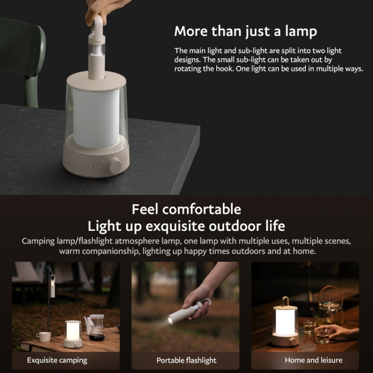 Original Xiaomi Mijia Separable Camping Light Flashlight 2 in 1, Camping Light