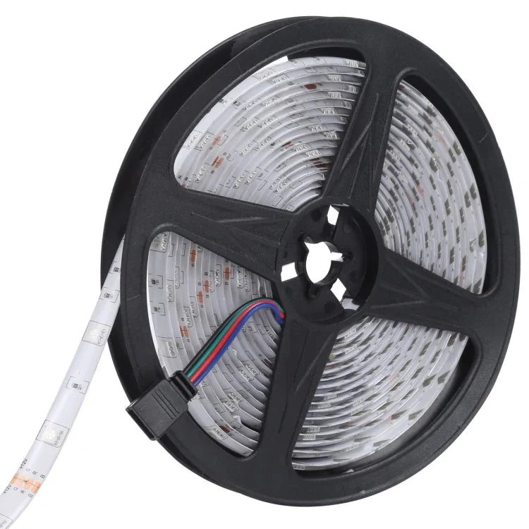 5m 150 LEDs SMD 5050 IP65 Wasserdichter Bluetooth RGB Lichtstreifen mit 24-Tasten Fernbedienung, EU-Stecker, 5m 150 LEDs IP65