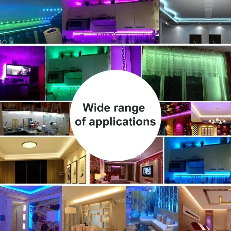10m 300 LEDs SMD 5050 IP44 Waterproof RGB Light Strip with 24-keys Remote Control, EU Plug, 10m 300 LEDs IP44