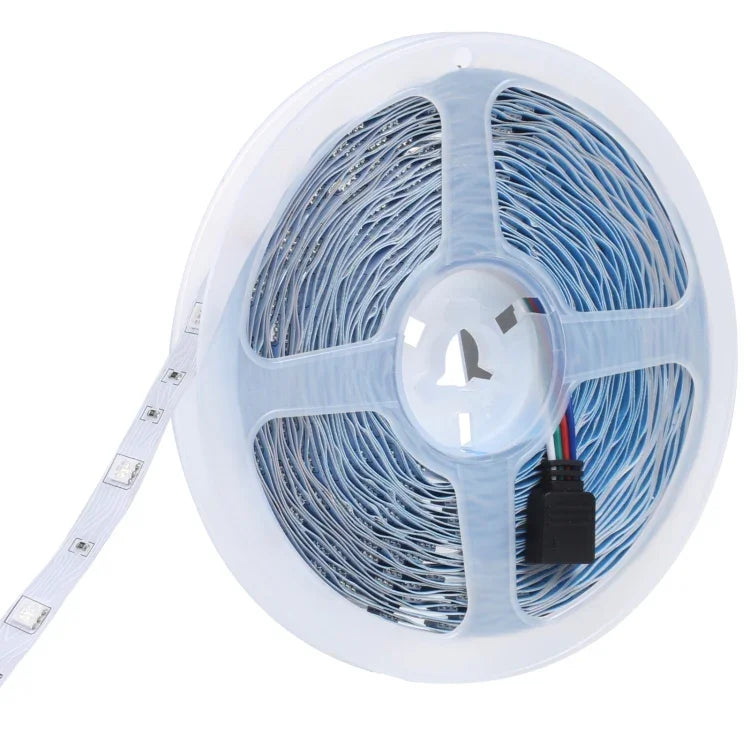 20m 600 LEDs SMD 5050 IP44 Wasserdichter RGB Lichtstreifen mit 24-Tasten Bluetooth + Musik Fernbedienung, EU Stecker, 20m 600 LEDs IP44