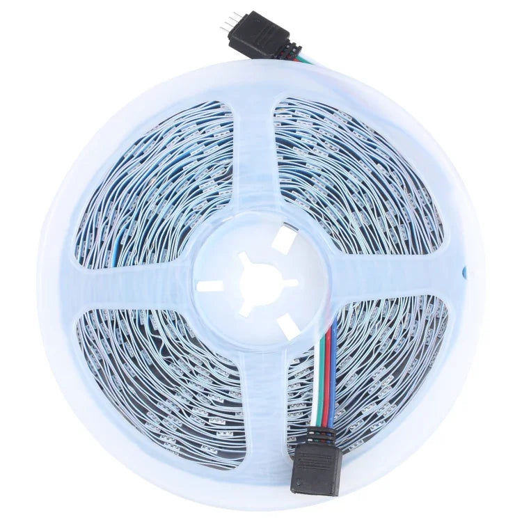 20m 600 LEDs SMD 5050 IP44 Waterproof RGB Light Strip with 24-keys Bluetooth + Music Remote Control, EU Plug, 20m 600 LEDs IP44