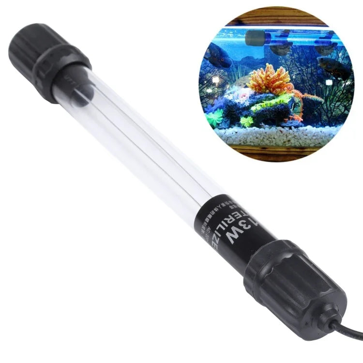 UV-013 13W Ultraviolett-Keimtötungslampe Desinfektionslicht für Aquarien, EU Stecker, 13W