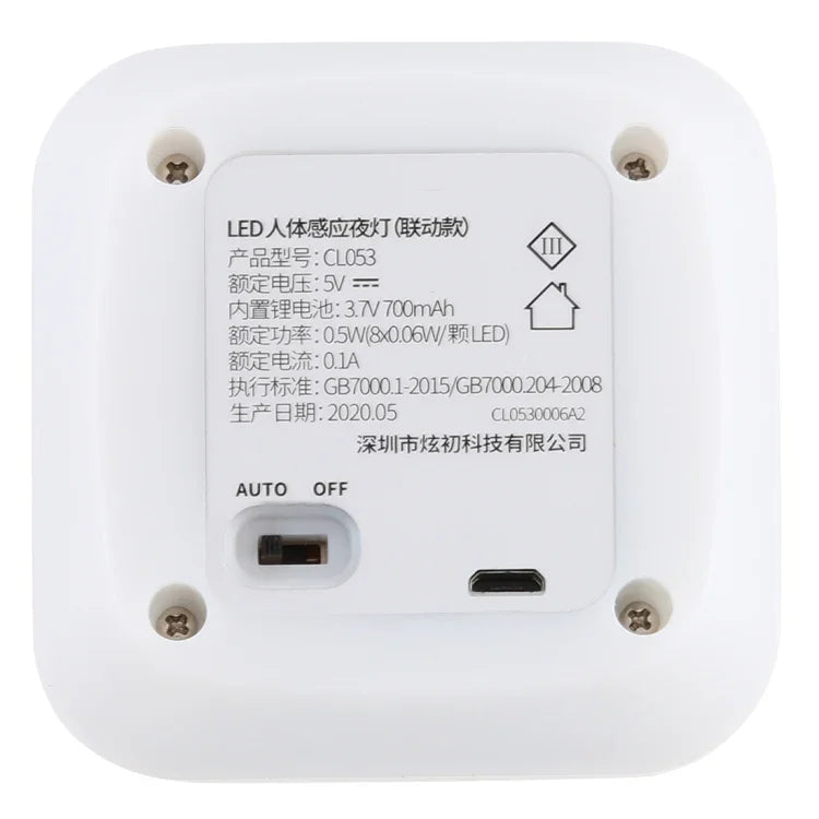 CL053 LED-Quadrat-Infrarot-Sensorlicht, Stil: Verknüpfung, Stil: Verknüpfung