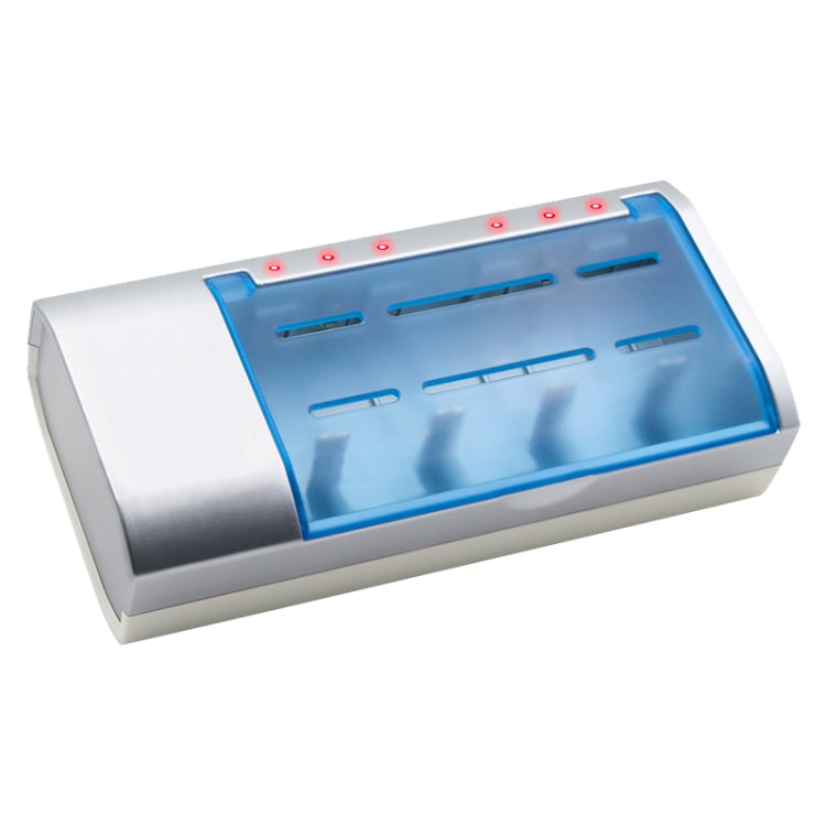 AC 100-240V 4-Schacht-Batterieladegerät für AA & AAA & C / D Batterien, US-Stecker