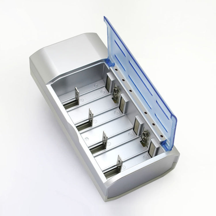 AC 100-240V 4-Schacht-Batterieladegerät für AA & AAA & C / D Batterien, US-Stecker