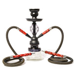 019-MZ729 Doppelschlauch-Glas-Shisha