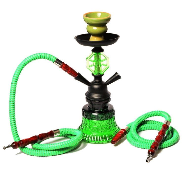 019-MZ729 Doppelschlauch-Glas-Shisha