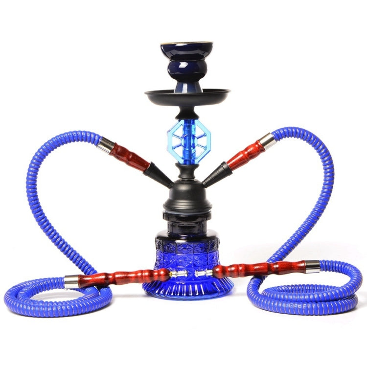 019-MZ729 Doppelschlauch-Glas-Shisha