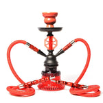 019-MZ729 Doppelschlauch-Glas-Shisha