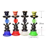 019-MZ729 Doppelschlauch-Glas-Shisha