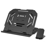 T3 Multifunktions-Hohlraum-Design Kühlhalter mit 10-stufig verstellbarem Winkel für Notebook, MacBook, iPad, Mobiltelefone, T3 (Blau), T3 (Weiß), T3 (Schwarz), T3 (Pink)
