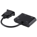 2 in 1 VGA zu HDMI + VGA 15-Pin HDTV Adapter Konverter mit Audio