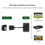2 in 1 VGA zu HDMI + VGA 15-Pin HDTV Adapter Konverter mit Audio
