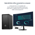 2 in 1 VGA zu HDMI + VGA 15-Pin HDTV Adapter Konverter mit Audio