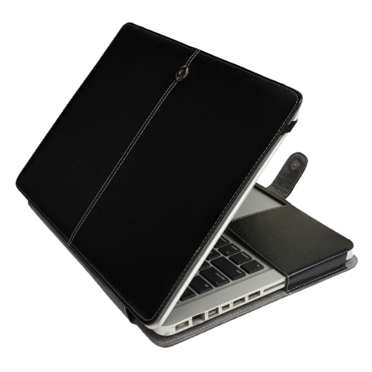 Für Macbook Pro 15,4 Zoll Laptop Crazy Horse Textur Horizontal Klappbare Lederhülle
