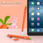 LOVE MEI Für Apple Pencil 2 Karottenförmige Stylus Stift Silikon Schutzhülle, Für Apple Pencil 2
