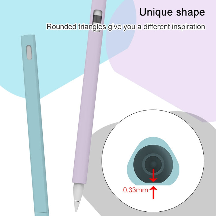 LOVE MEI Für Apple Pencil 2 Dreieckige Silikon-Schutzhülle, Für Apple Pencil 2