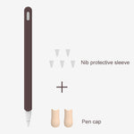 LOVE MEI Für Apple Pencil 2 Streifen-Design Silikon-Schutzhülle, Für Apple Pencil 2