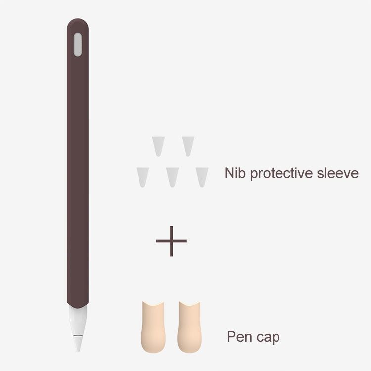 LOVE MEI Für Apple Pencil 2 Streifen-Design Silikon-Schutzhülle, Für Apple Pencil 2