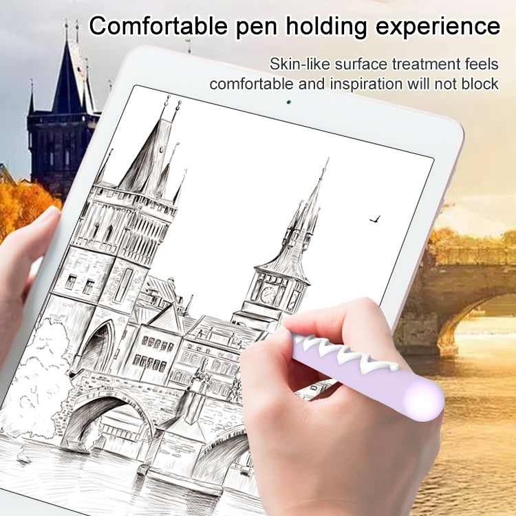 LOVE MEI Für Apple Pencil 2 Streifen-Design Silikon-Schutzhülle, Für Apple Pencil 2