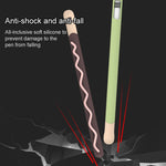 LOVE MEI Für Apple Pencil 2 Streifen-Design Silikon-Schutzhülle, Für Apple Pencil 2