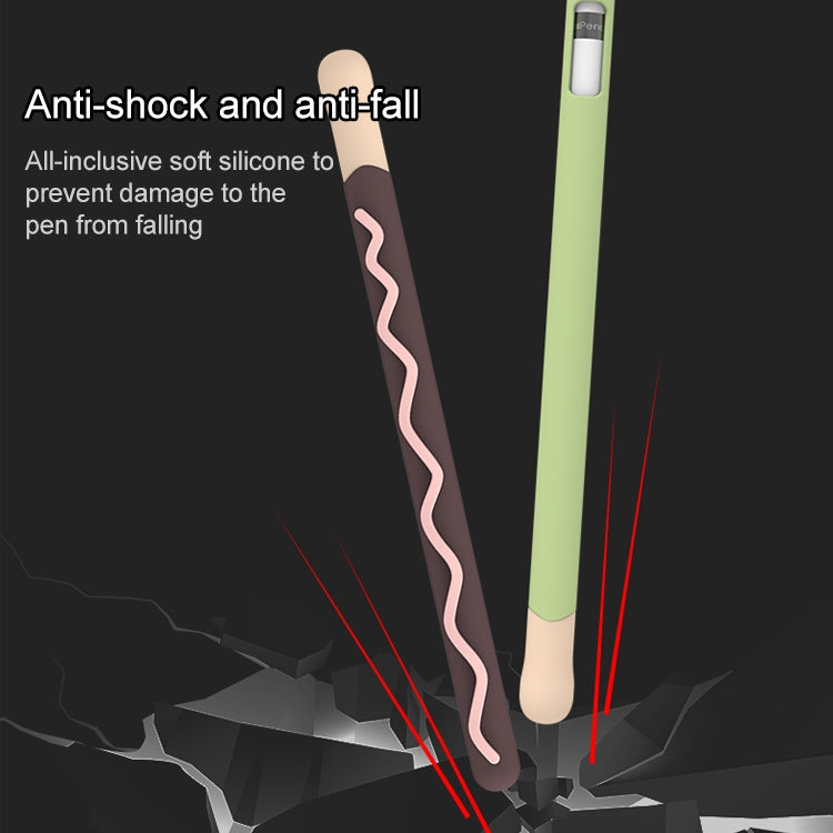 LOVE MEI Für Apple Pencil 2 Streifen-Design Silikon-Schutzhülle, Für Apple Pencil 2