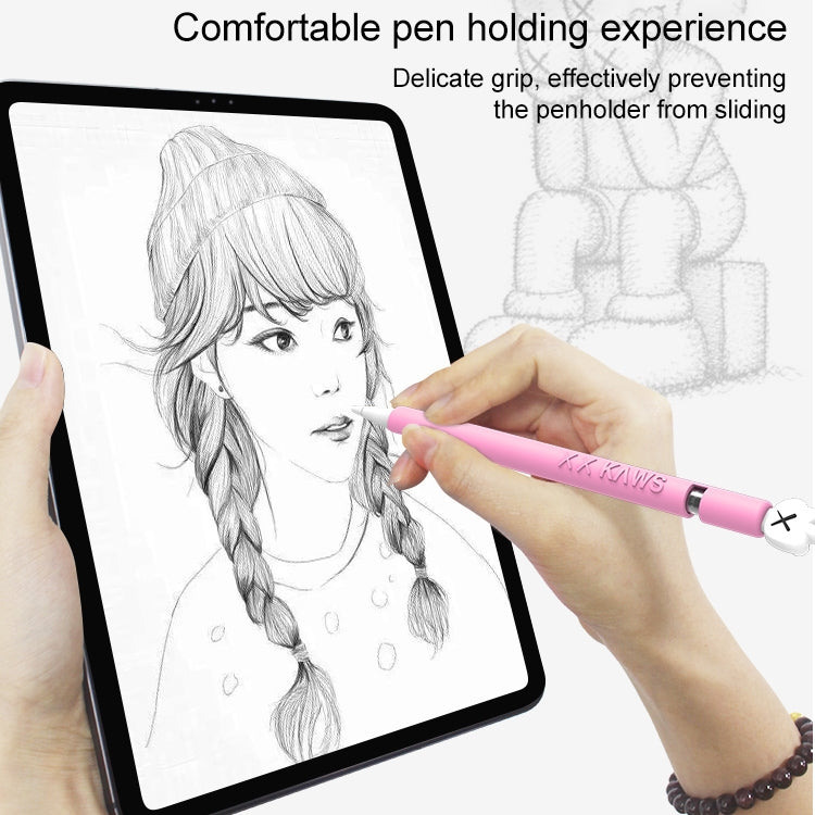LOVE MEI Für Apple Pencil 2 Mittelfinger-förmige Silikon-Schutzhülle, Für Apple Pencil 2