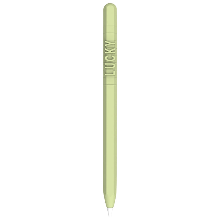 LOVE MEI Für Apple Pencil 1 Zahlen- und Buchstaben-Design Silikon-Schutzhülle, Für Apple Pencil 1