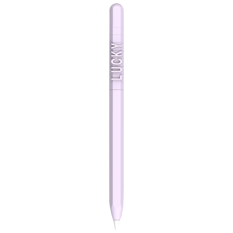 LOVE MEI Für Apple Pencil 1 Zahlen- und Buchstaben-Design Silikon-Schutzhülle, Für Apple Pencil 1