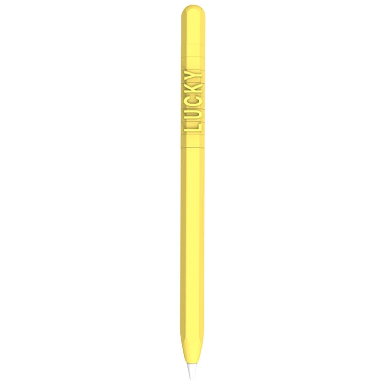 LOVE MEI Für Apple Pencil 1 Zahlen- und Buchstaben-Design Silikon-Schutzhülle, Für Apple Pencil 1