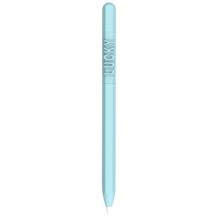 LOVE MEI Für Apple Pencil 2 Zahlen- und Buchstaben-Design Silikon-Schutzhülle, Für Apple Pencil 2