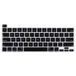 Staubdichte Silikon Laptop-Tastaturschutzfolie für MacBook Pro 16 Zoll A2141 & Pro 13,3 Zoll A2251 / A2289 / A2338 (2020), Für MacBook Pro 16 Zoll A2141 (Schwarz), Für MacBook Pro 16 Zoll A2141 (Weiß)