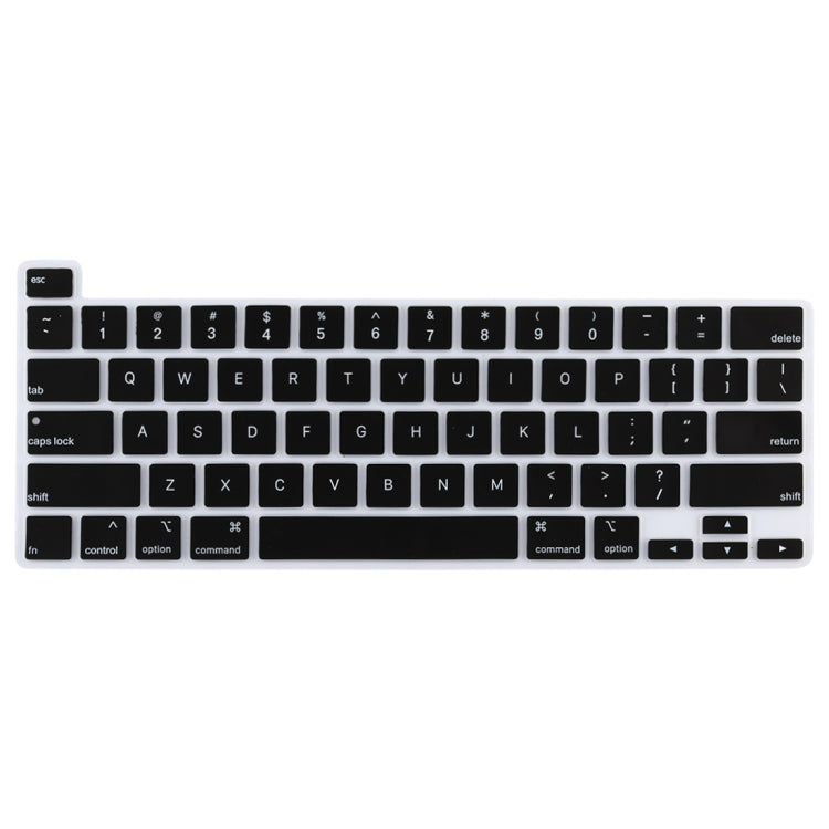 Staubdichte Silikon Laptop-Tastaturschutzfolie für MacBook Pro 16 Zoll A2141 & Pro 13,3 Zoll A2251 / A2289 / A2338 (2020), Für MacBook Pro 16 Zoll A2141 (Schwarz), Für MacBook Pro 16 Zoll A2141 (Weiß)