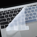 Staubdichte Silikon Laptop-Tastaturschutzfolie für MacBook Pro 16 Zoll A2141 & Pro 13,3 Zoll A2251 / A2289 / A2338 (2020), Für MacBook Pro 16 Zoll A2141 (Schwarz), Für MacBook Pro 16 Zoll A2141 (Weiß)