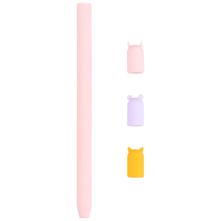 4 in 1 Stylus Stift Cartoon Tier Silikon Schutzhülle für Apple Pencil 1, Für Apple Pencil 1