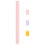 4 in 1 Stylus Stift Cartoon Tier Silikon Schutzhülle für Apple Pencil 2, Für Apple Pencil 2