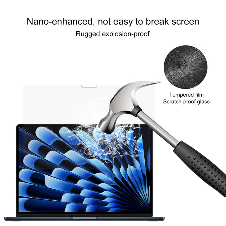 Für MacBook Air 15,3 Zoll A2941 2023 0,26mm 9H Oberflächenhärte Explosionsgeschützter gehärteter Glasfilm, Für MacBook Air 15,3 Zoll A2941 2023 / Air 15 M3 2024 A3114 (1 Stück)