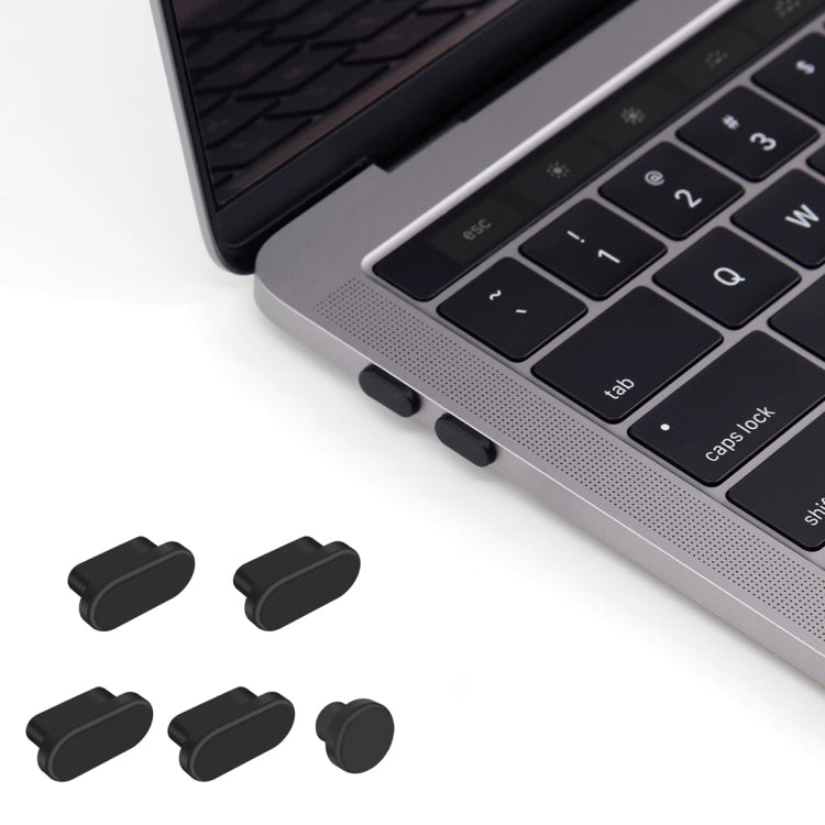 ENKAY 5-in-1 Staubschutzstöpsel für Ladeanschluss für MacBook 12 Zoll / MacBook Pro 13,3 / 15,4 Zoll (2016/2017)