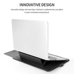 4 in 1 Universelle wasserdichte PU-Leder Laptophülle mit Griff & Ständer & Stifthalter + 2 Aufwickler + Mausbeutel + Ladegerät-Set für 13 / 14 Zoll Laptops, 13 / 14 Zoll