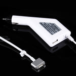 45W 14,85V 3,05A 5-Pin T-Stil MagSafe 2 Auto-Ladegerät mit 1 USB-Anschluss für Apple Macbook A1466 / A1436 / A1465 / A1435 / MD224 / MD231 / MD761 / MD711, Länge: 1,7m, 45W 14,85V 3,05A