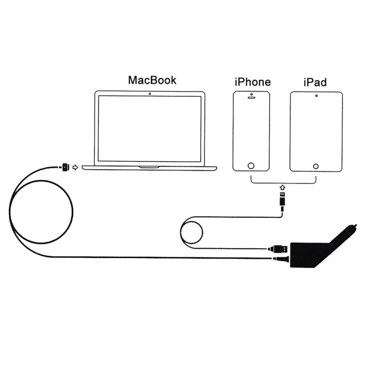 60W 16,5V 3,65A 5-Pin T-Stil MagSafe 2 Auto-Ladegerät mit 1 USB-Anschluss für Apple Macbook A1465 / A1502 / A1435 / MD212 / MD2123 / MD662, Länge: 1,7m