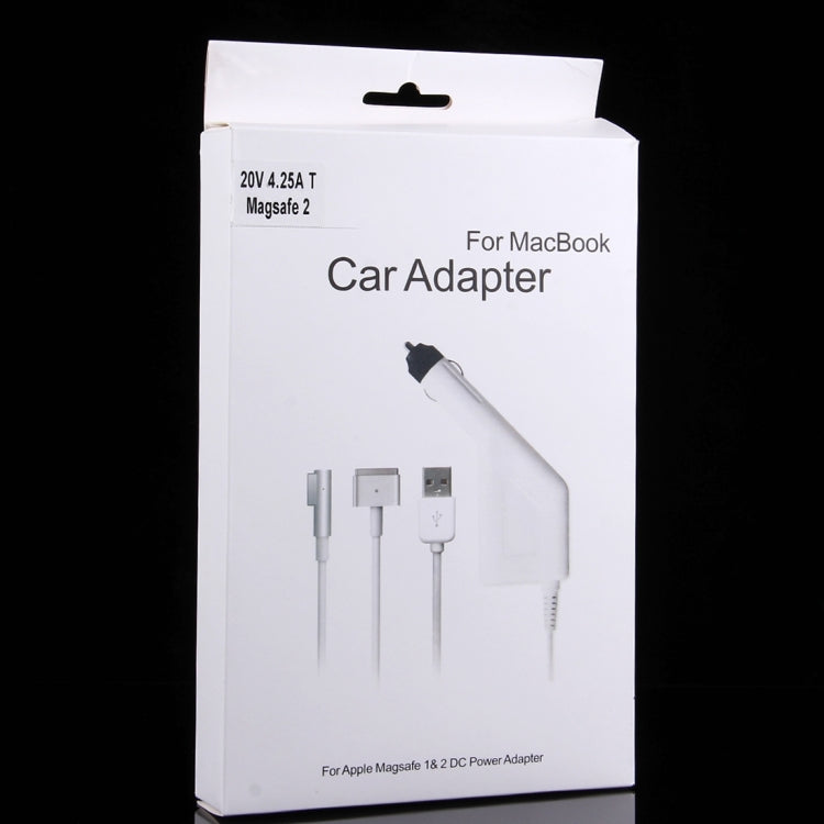 85W 20V 4,25A 5-Pin T-Stil MagSafe 2 Auto-Ladegerät mit 1 USB-Anschluss für Apple Macbook A1398 / A1424 / MC975 / MC976 / ME664 / ME665, Länge: 1,7m, 85W 20V 4,25A