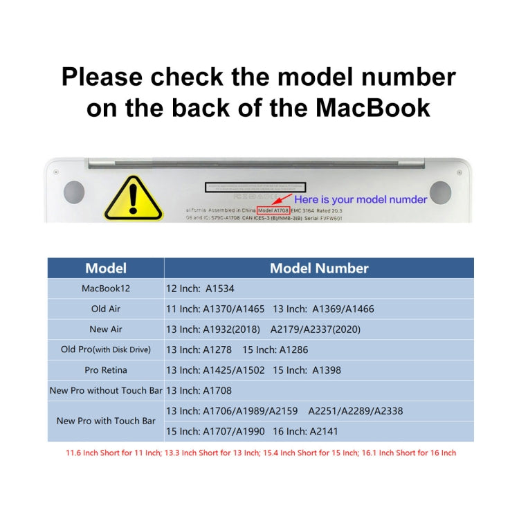 ENKAY TPU Tastaturschutzabdeckung für MacBook Pro 13,3 Zoll ohne Touch Bar A1708 / MacBook 12 2015 A1534, Europa-Version, Für 2016 MacBook Pro