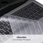 ENKAY TPU Tastaturschutzabdeckung für 2015 MacBook 12 Zoll (A1534) / MacBook Pro 13,3 Zoll ohne Touch Bar (A1708), Europa-Version, EU-Version